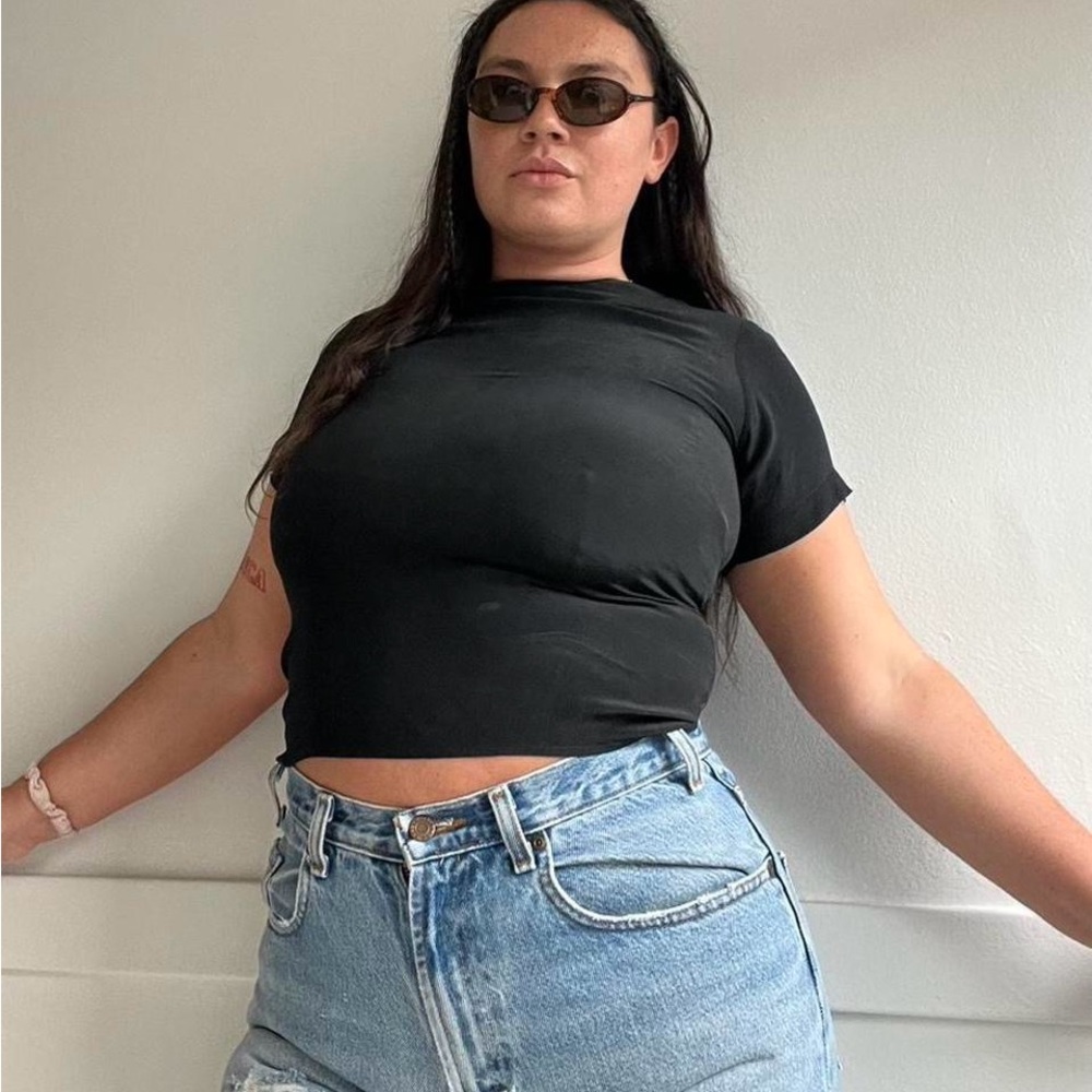 Classic Black Women's silk Top